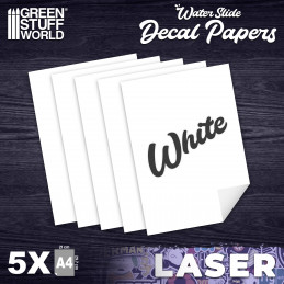 Waterslide Decals - Laser White | Waterslide Decal Paper
