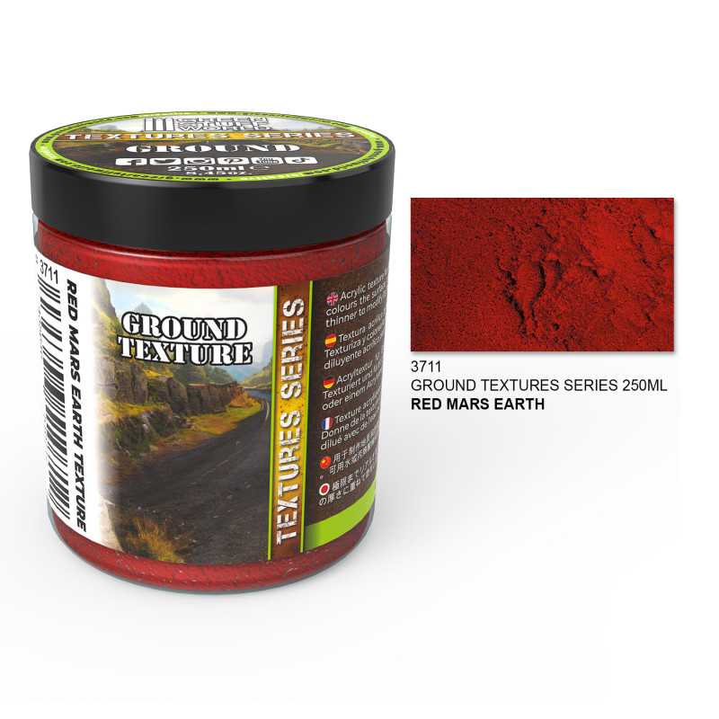 Pates Texturées - Terre Mars Rouge 250ml | Textures de terre