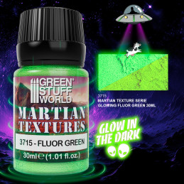 Pasta texturizadora marciana - Verde Fluor 30ml Texturas Tierra Marciana