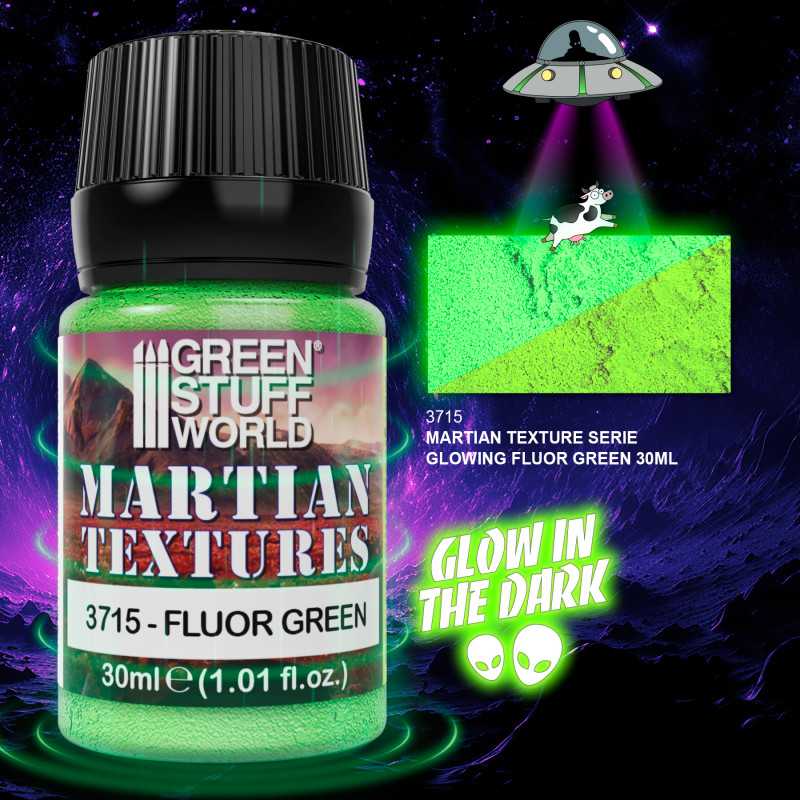 Textured Paint - Martian - Fluor Green 30ml | Martian Earth Textures