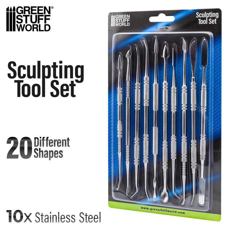 Assortiment d'outils de sculpture - 8 pcs - Outil modelage - Creavea