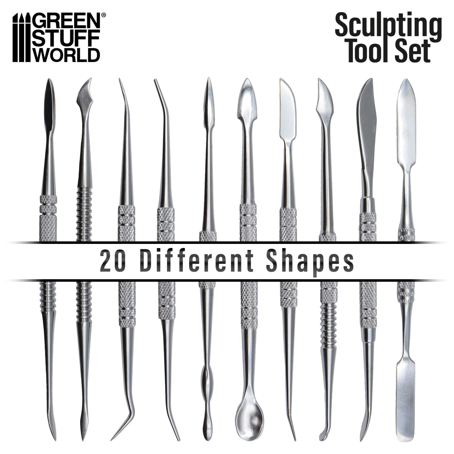 Esprit Composite – Set De 8 Outils Professionnels De Modelage Et Sculpture En Métal Inox, Idéal Pour Cire, Pâte Et Argile