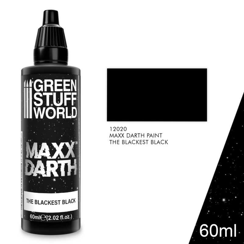 The BLACKEST black acrylic paint! 