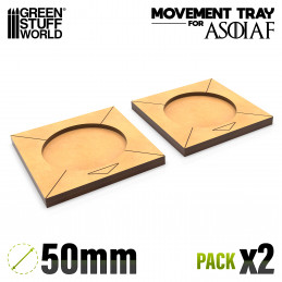 MDF Movement Trays ASOIAF - 50mm | ASOIAF Movement trays