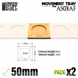 Plateaux de Mouvement MDF ASOIAF - 50mm | Plateaux de mouvement pour ASOIAF