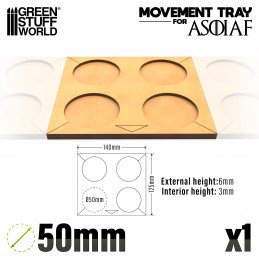 MDF Movement Trays ASOIAF - 50mm 4x1 | ASOIAF Movement trays