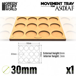 Plateaux de Mouvement MDF ASOIAF - 50mm 12x1 | Plateaux de mouvement pour ASOIAF