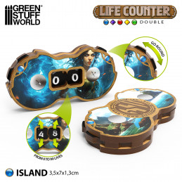 Double life counters - Island | Life Counters