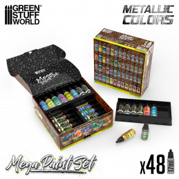 Metallics Mega Paint Set | Model Paint Sets
