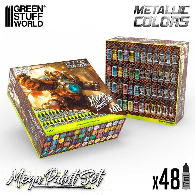 Metallics Mega Paint Set | Model Paint Sets