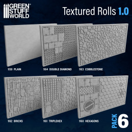 Rolling Pin - Textured Rolls - PACKx6 v1.0 | Rolling Pin Deals