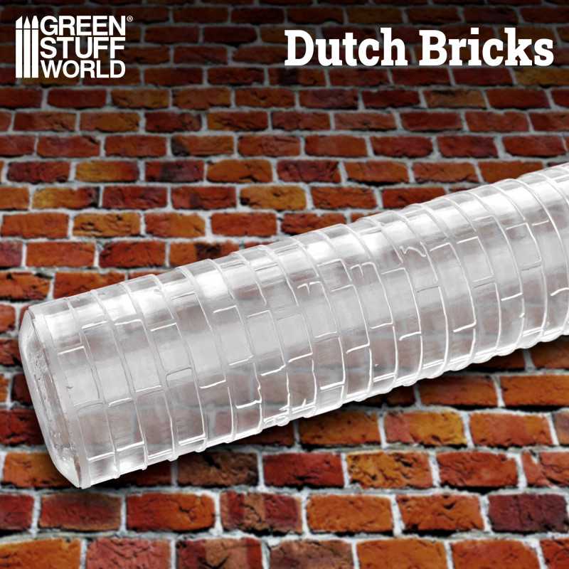 Rolling Pin DUTCH Bricks | Textured Rolling Pins