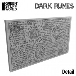 Rolling Pin Dark Runes | Textured Rolling Pins