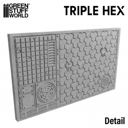Rolling Pin TripleHex | Textured Rolling Pins