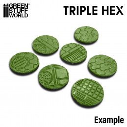 Rouleaux texturés - HEXAGONES TRIPLE | Rouleaux Texturés