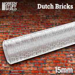 Rouleaux texturés - BRIQUES hollandaise 15mm | Rouleaux Texturés