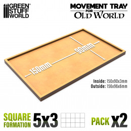 MDF Movement Trays 150x90mm | Old World Movement trays