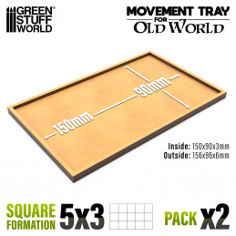 MDF Regimentsbases 150x90mm | Old World Regimentsbases