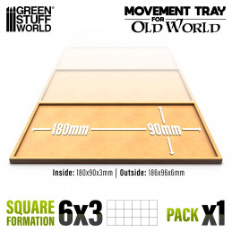 MDF Movement Trays 180x90mm | Old World Movement trays