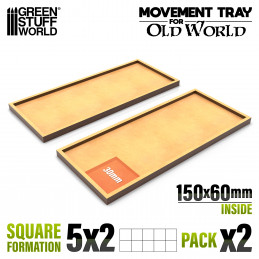 MDF Movement Trays 150x60mm | Old World Movement trays