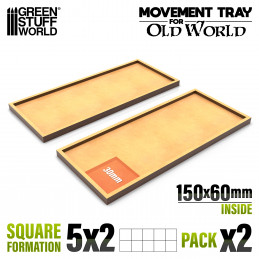 MDF Regimentsbases 150x60mm | Old World Regimentsbases