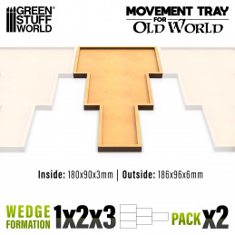 MDF Regimentsbases Old World 180x90mm 1x2x3 | Old World Regimentsbases