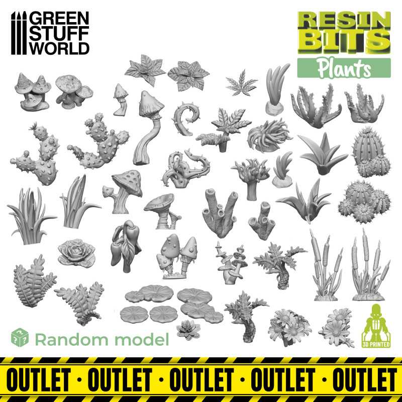 3D printed set - Plants - OUTLET | OUTLET - Scenery and Resin