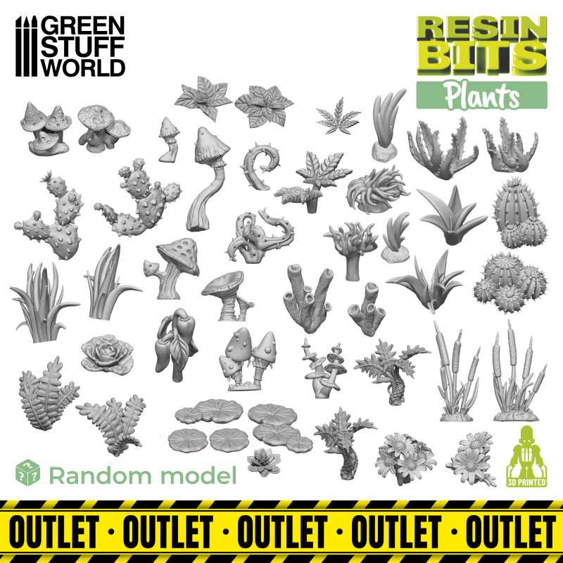 3D printed set - Plants - OUTLET | OUTLET - Scenery and Resin 3D printed set - Plants - OUTLET | OUTLET - Scenery and Resin