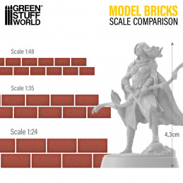 Miniature Bricks - Grey x4000 1:48 | Miniature bricks