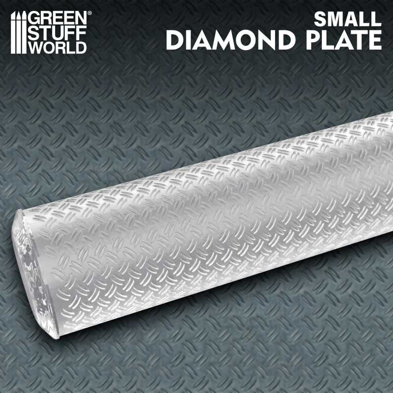 Rolling Pin Diamond Plate - Small | Textured Rolling Pins Rolling Pin Diamond Plate - Small | Textured Rolling Pins