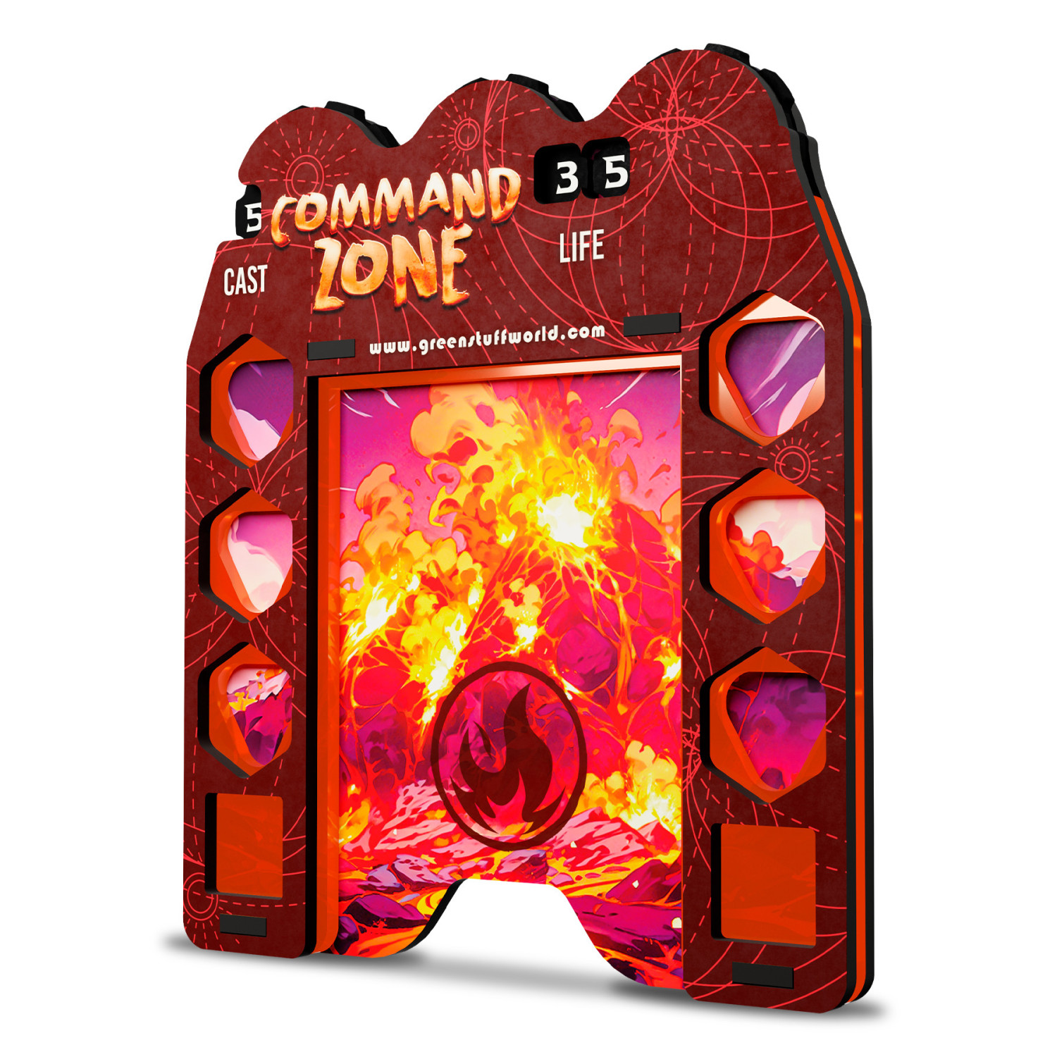 Command Zone Tray - Mountain | MTG Command Zone Command Zone Tray - Mountain | MTG Command Zone
