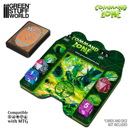 Command Zone Tray Forest | Green commander tray - GSW