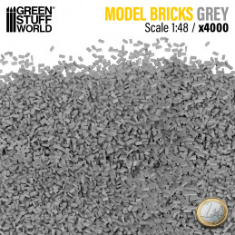 Ziegelsteine - Grau x4000 1:48 | Ziegelsteine Modellbau