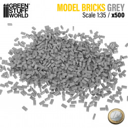 Ziegelsteine - Grau x500 | Ziegelsteine Modellbau