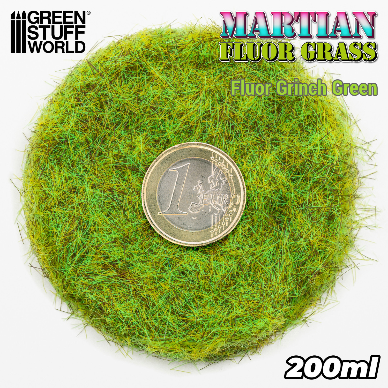 Flocage D'herbe Martienne Fluo Green Wildfire - Pour Modélisme, Dioramas Ou Création Décorative