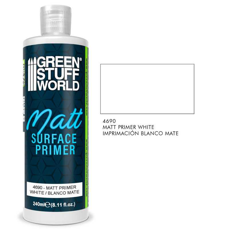 Matt Surface Primer 240ml - White | Acrylic Priming