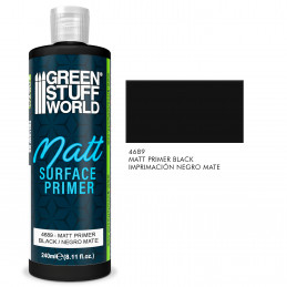 Matt Surface Primer 240ml - Black | Acrylic Priming