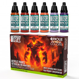 Opaque Paint Set - Warm Colours | Model Paint Sets