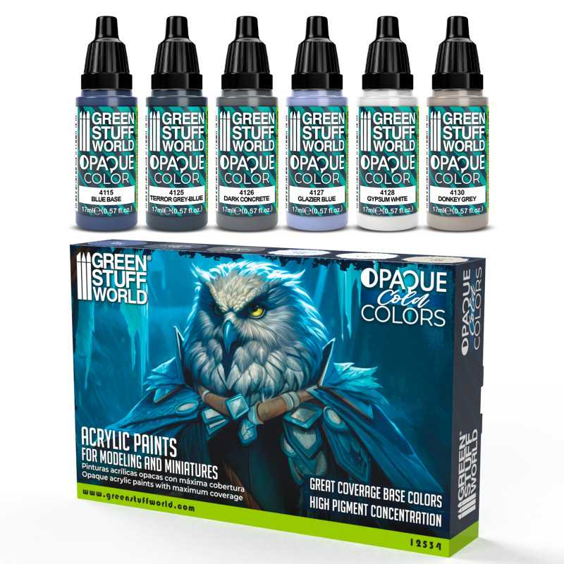 Opaque Paint Set - Cold Colours | Model Paint Sets