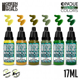 Opaque Paint Set - Green Colours | Model Paint Sets