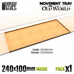 Bandejas de Movimiento DM - 240x100mm Bandejas de movimiento Old World