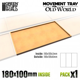 Vassoi di Movimento MDF - 180x100mm | Vassoi di movimento per Old World