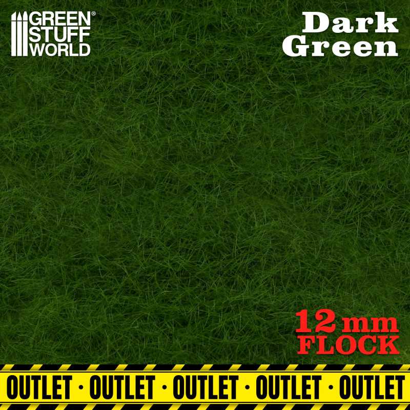 Static Grass Flock 12mm - Dark Green | OUTLET - Scenery and Resin Static Grass Flock 12mm - Dark Green | OUTLET - Scenery and Resin