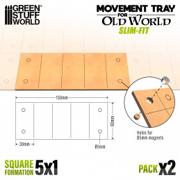 MDF Movement Trays - Slimfit 150x60mm | Old World Movement trays