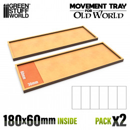 Plateaux de Mouvement MDF - 180x60mm | Plateaux de mouvement pour Old World