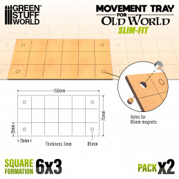 MDF Movement Trays - Slimfit 150x75mm | Old World Movement trays