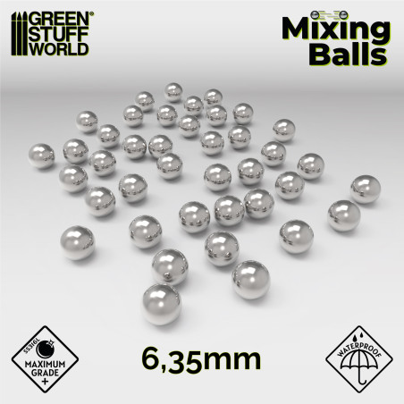 100 X Paint Mixing Balls - Rust-proof Stainless Steel Balls - View #10