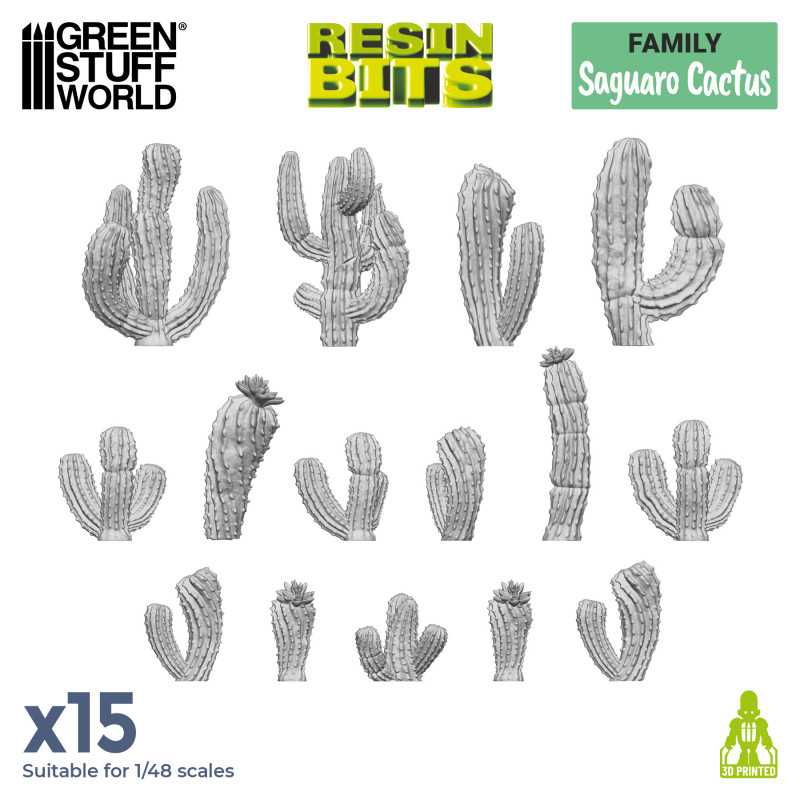 Set stampato in 3D - Cactus Saguaro | Piante e vegetazione