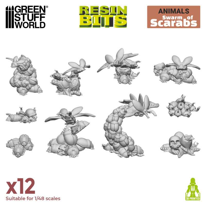 Set impreso en 3D - Enjambre de Escarabajos Animales