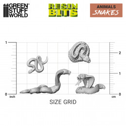 Set impreso en 3D - Serpientes Animales